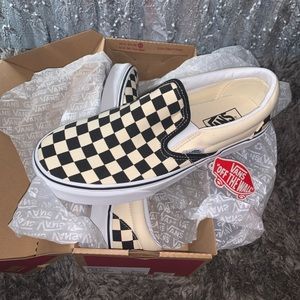 Checkerboard Slip-On Vans